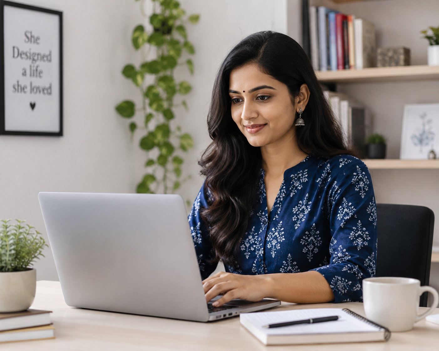 Marketing professional with laptop